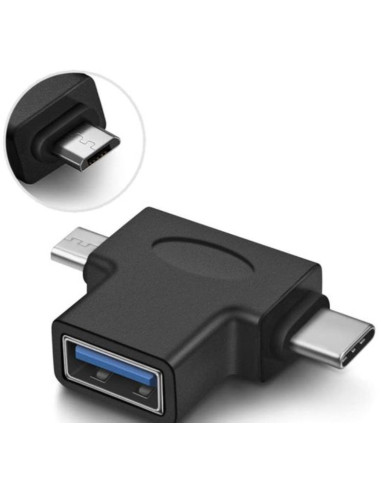 USB-C a Micro-USB OTG redukcia na USB 3.1