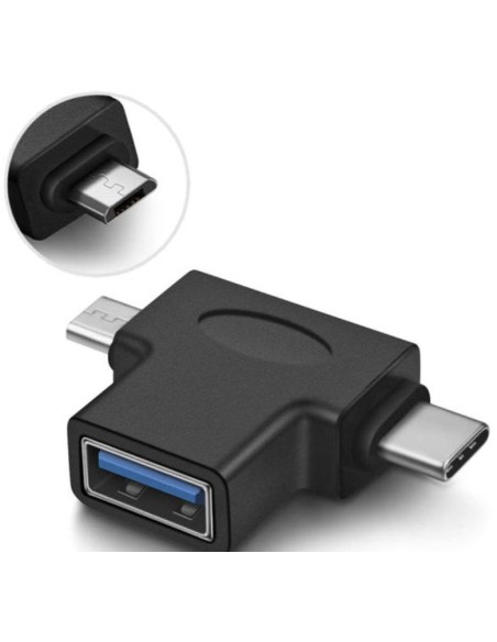 USB-C a Micro-USB OTG redukcia na USB 3.1