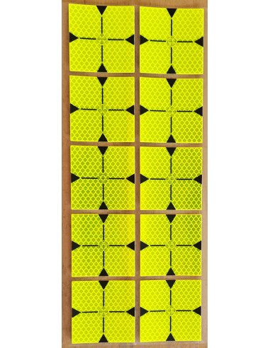 Odrazová fólia 6x6 cm - typ A