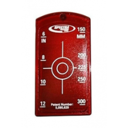 Terč pre vytyčovanie potrubí - červený