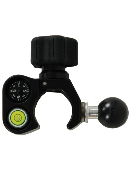 Svorka s guličkou, 40' libelou a kompasom